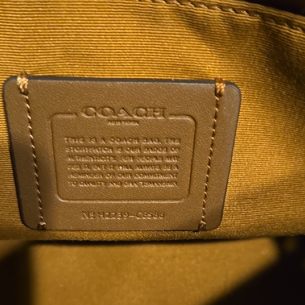 Coach Tan Print Crossbody Bag - Picture 6 of 8